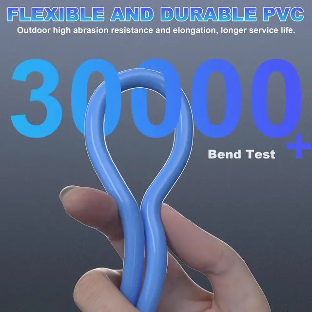 Alt view image 11 of 14 - Cat 7 Ethernet Cable 150ft Outdoor, SFTP Triple Shielded Cat7 Cable 150 ft, Waterproof, Direct Burial, In-Ground, UV Resistant, High Speed 10Gbps 600MHz, Network, LAN, Internet Cables for Router ets