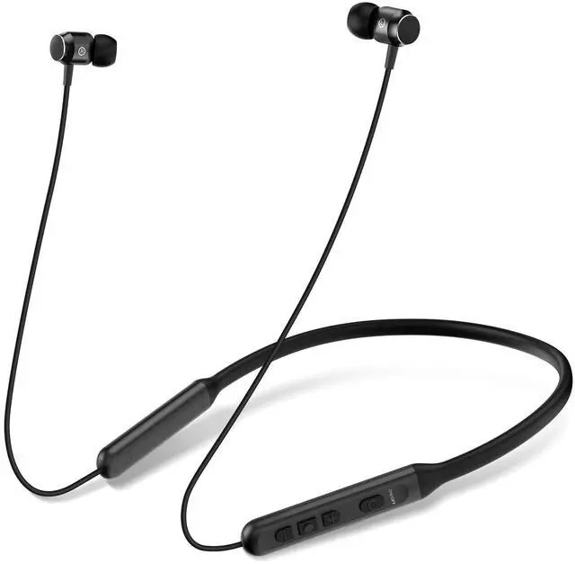 Alt view image 8 of 14 - Neckband Bluetooth Headphones, Wireless Bluetooth 6.0 Earbuds with Microphone, Comfortably Light, Deep Bass Earphones 35H Playtime, IPX5 Waterproof, Magnetic Headset for Workout (Black)