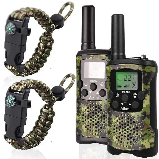 Alt view image 8 of 14 - Gifts for Kids Aged 5-12 Boy Toys Kids Walkie Talkies 22 Channel 2 Way Radio 3 Miles Long Range fit Outdoor Adventure Hunt Game Camp Toys for Boys 6 7 8 9 Years Old Gifts for Boys