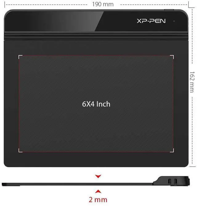 Alt view image 9 of 14 - Drawing Tablet StarG640 Digital Graphic Tablet 6x4 Inch Art Tablet with Battery-Free Stylus Pen Tablet for Mac, Windows and Chromebook (Drawing/E-Learning/Remote-Working)