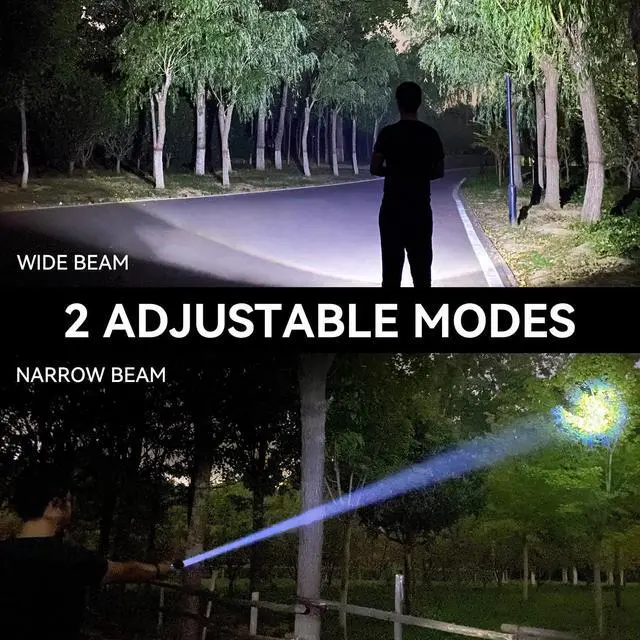 Alt view image 12 of 14 - Rechargeable Flashlights 90,000 High Lumen, 2 Pack Super Bright LED Flashlight with 5 Modes, High Powered Flash Light for Home, Camping, Outdoor