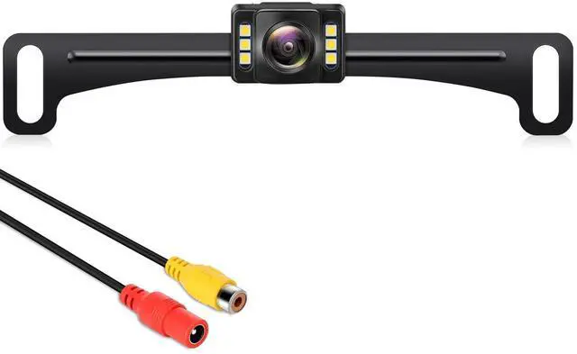 Alt view image 8 of 14 - Backup Camera Rear View Camera AHD 1080P Night Vision Reverse Camera, License Plate Backup Camera with 6 LED Lights,170 Degree Wide View Angle, IP69K Waterproof, for 12-24V Pickup Car Truck RV SUV