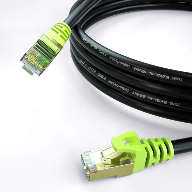 Alt view image 14 of 17 - Outdoor Cat7 Ethernet Cable 200ft, 26AWG Heavy-Duty Cat7 Networking Cord Patch Cable RJ45 Transmission Speed 10GbpsTransmission Bandwidth 600Mhz LAN Wire Cable SFTP Waterproof Direct Burial