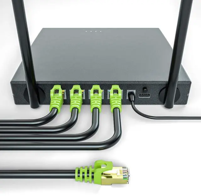 Alt view image 13 of 17 - Outdoor Cat7 Ethernet Cable 200ft, 26AWG Heavy-Duty Cat7 Networking Cord Patch Cable RJ45 Transmission Speed 10GbpsTransmission Bandwidth 600Mhz LAN Wire Cable SFTP Waterproof Direct Burial