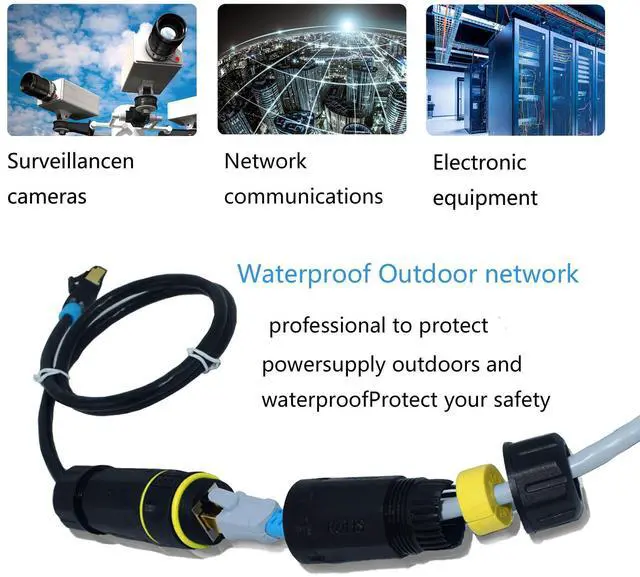 Alt view image 13 of 14 - IP68 Waterproof Cat7 RJ45 Coupler, 10GB Shielded Pure Copper Ethernet Connector for Starlink/Cat5/Cat6/Cat6A/Cat7/Cat8 Cable (2 PCS Female)
