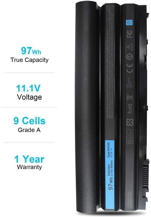 Alt view image 13 of 14 - 9 Cell 97Wh M5Y0X T54FJ Laptop Battery Compatible with Dell Latitude E6420 E6430 E6520 E6530 E6440 E5420 E5520 E5530 E5430 8858X T54F3 312-1325 2P2MJ PRV1Y HCJWT 7FJ92 312-1165 911MD NHXVW 11.1V New