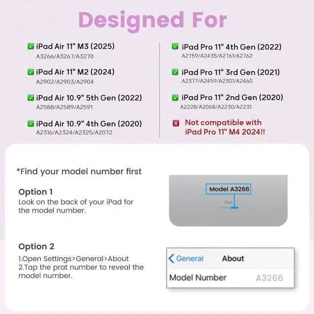Alt view image 9 of 14 - Keyboard case for ipad Air 11 inch(M2 2024)/10.9 Inch Air 5th 4th Generation & iPad Pro 11 inch (1st/2nd/3rd/4th Gen)-Backlit Detachable Keyboard, Folio cover with upper easily Pencil Holder-(Purple)