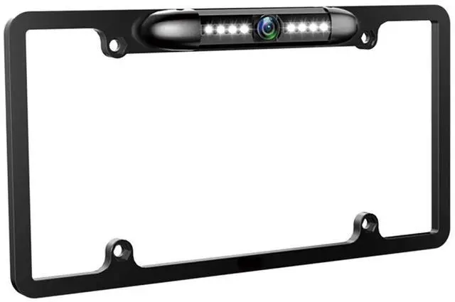 Alt view image 8 of 14 - License Plate Backup Camera HD Night Vision Rear View Camera with 8 LEDs 170° Viewing Angle Waterproof Backup Rear Camera for Cars