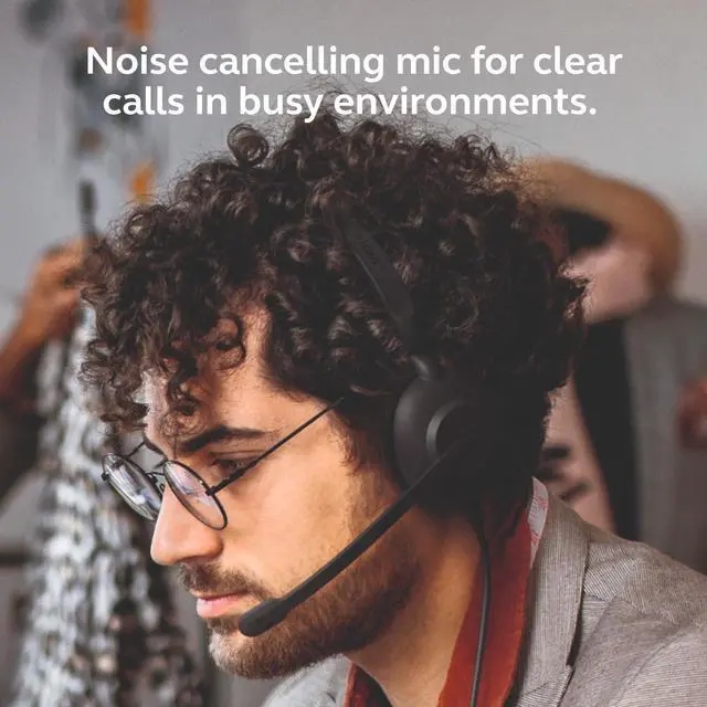 Alt view image 10 of 14 - Evolve 10 Wired Headset with Noise-Cancelling Microphone for PC/Laptop Use, Easy USB-A Setup, TCO Certified, Lightweight Design, Inline Call/Volume Controls for Online Meetings, Black