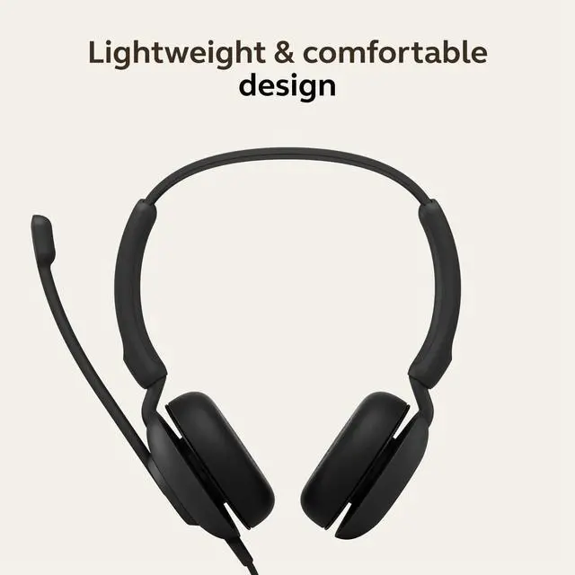 Alt view image 11 of 14 - Evolve 10 Wired Headset with Noise-Cancelling Microphone for PC/Laptop Use, Easy USB-A Setup, TCO Certified, Lightweight Design, Inline Call/Volume Controls for Online Meetings, Black