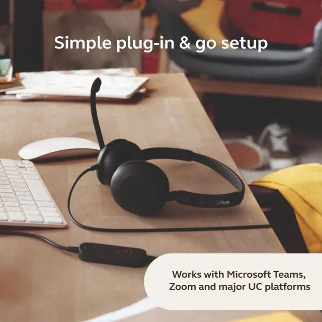 Alt view image 12 of 14 - Evolve 10 Wired Headset with Noise-Cancelling Microphone for PC/Laptop Use, Easy USB-A Setup, TCO Certified, Lightweight Design, Inline Call/Volume Controls for Online Meetings, Black