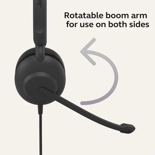 Alt view image 13 of 14 - Evolve 10 Wired Headset with Noise-Cancelling Microphone for PC/Laptop Use, Easy USB-A Setup, TCO Certified, Lightweight Design, Inline Call/Volume Controls for Online Meetings, Black