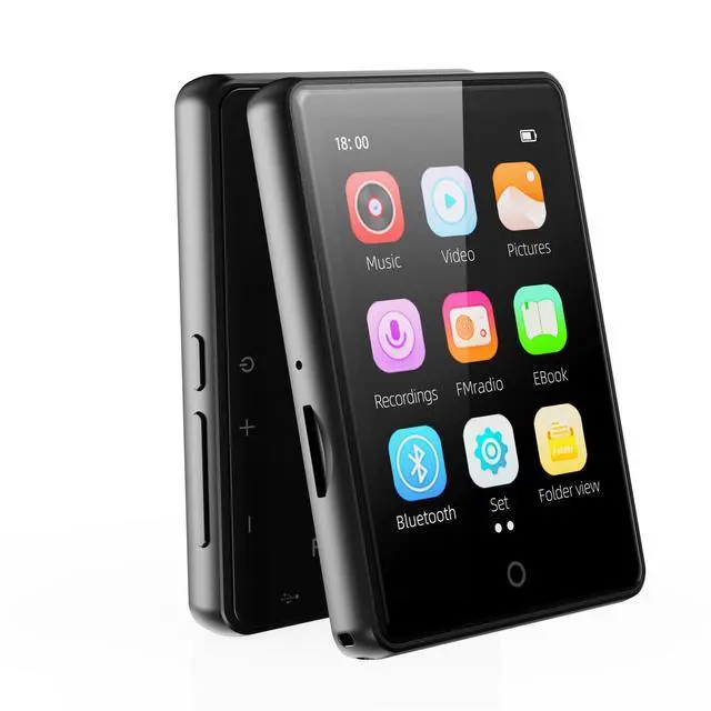 Alt view image 8 of 14 - 64GB MP3 Player with Bluetooth 5.3,Portable MP3 Player with Speaker for Kids with HiFi Lossless Sound Music,2.8 in Full Touchscreen,FM Radio,Voice Recorder,Supports Up to 128GB TF Card