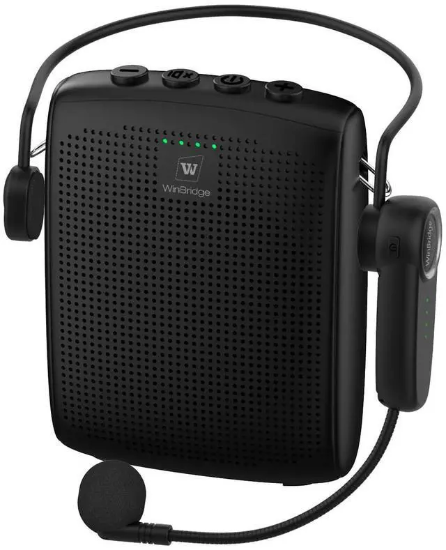 Alt view image 8 of 14 - Voice Amplifier with Bluetooth, Portable Speaker and Microphone Set, Wireless Mic Headset Speaker for Teachers, Tour Guide, Public Speaking, Fitness Instructors, Features Mute, 15W WB002
