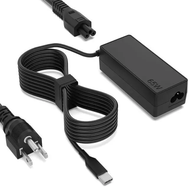 Alt view image 8 of 14 - USB-C Laptop Charger for Lenovo ThinkPad, Yoga, ThinkBook & Chromebook, Laptop Charger Type C AC Adapter with Power Cord, Chromebook Charger USB-C 65W/45W