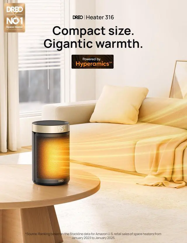 Alt view image 9 of 14 - Space Heater, Portable Electric Heaters for Indoor Use with Thermostat and Remote, 2024 Upgraded, Digital Display, 12H Timer, 5 Mode, 1500W PTC Ceramic Fast Safety Heat for Office Bedroom Home
