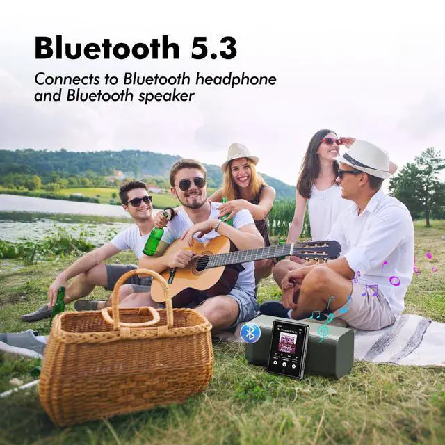 Alt view image 9 of 14 - 64GB MP3 Player with Bluetooth 5.3,Portable MP3 Player with Speaker for Kids with HiFi Lossless Sound Music,2.8 in Full Touchscreen,FM Radio,Voice Recorder,Supports Up to 128GB TF Card