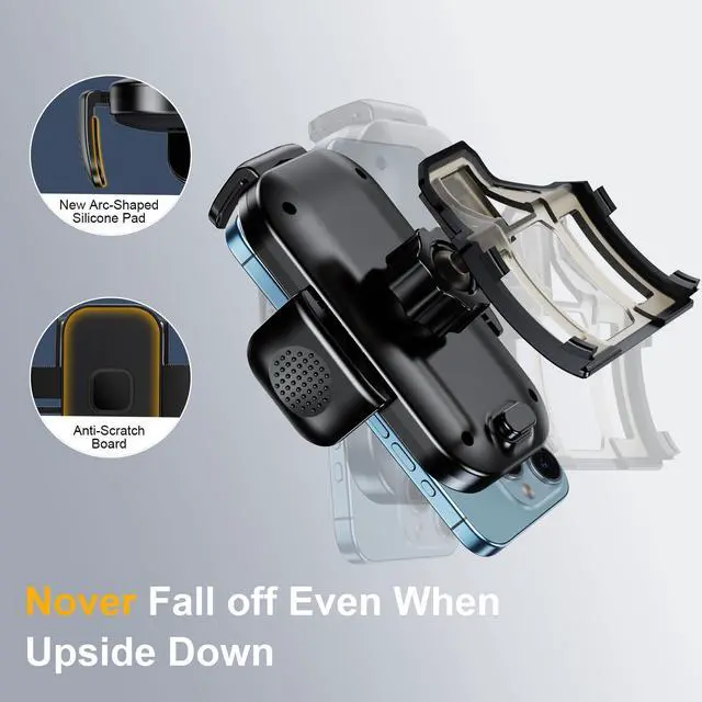 Alt view image 10 of 13 - Phone Holder for RAV4 with Custom Base, Specifically Design Car Phone Mount for Toyota RAV4 2019-2023 Accessories, for 4.7-7 in Phones(Not for RAV4 LE,XLE,Prime SE)