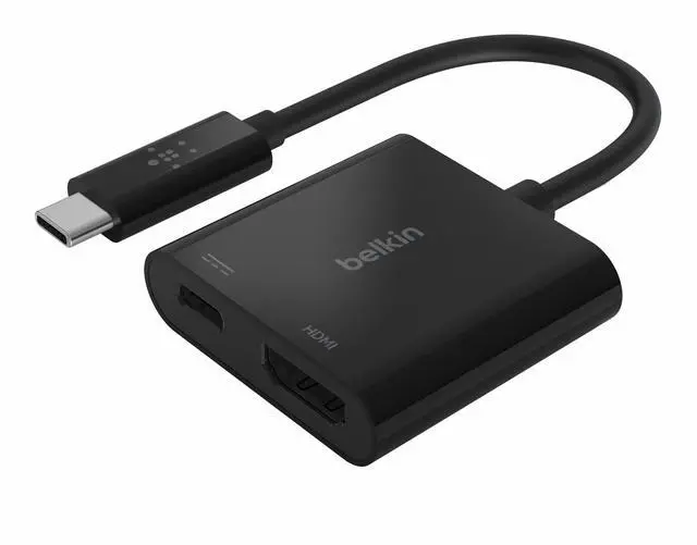 Alt view image 7 of 12 - USB C to HDMI Adapter + USBC Charging Port to Charge While You Display, Supports 4K UHD Video, Passthrough Power up to 60W for Connected Devices, Compatible with MacBook, iPad, Windows