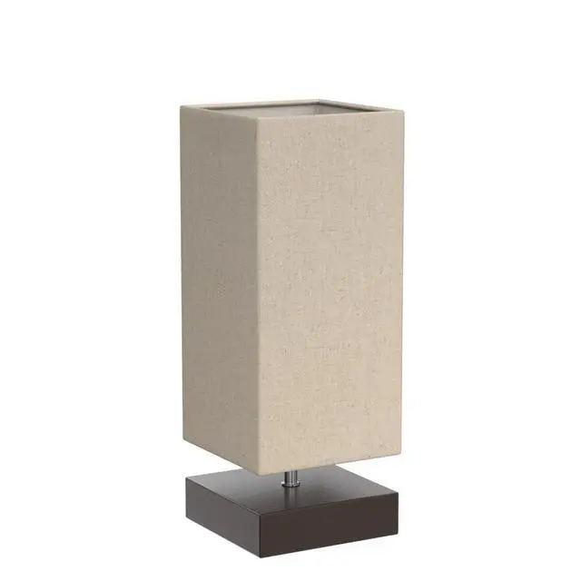 Alt view image 11 of 11 - Touch Control Table Lamp Bedside 3 Way Dimmable Touch Desk Lamp Modern Nightstand Lamp with Square Fabric Lamp Shade Simple Night Light for Bedroom Living Room Office, Led Bulb Included