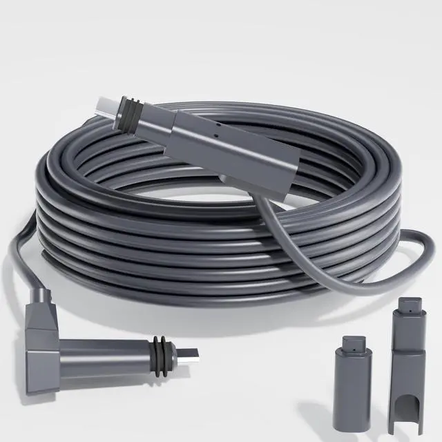 Alt view image 8 of 14 - Starlink Cable 75FT for Standard Actuated Gen 2, Starlink Replacement Cable for Rectangular Satellite V2 Waterproof Gray (75FT/23M)