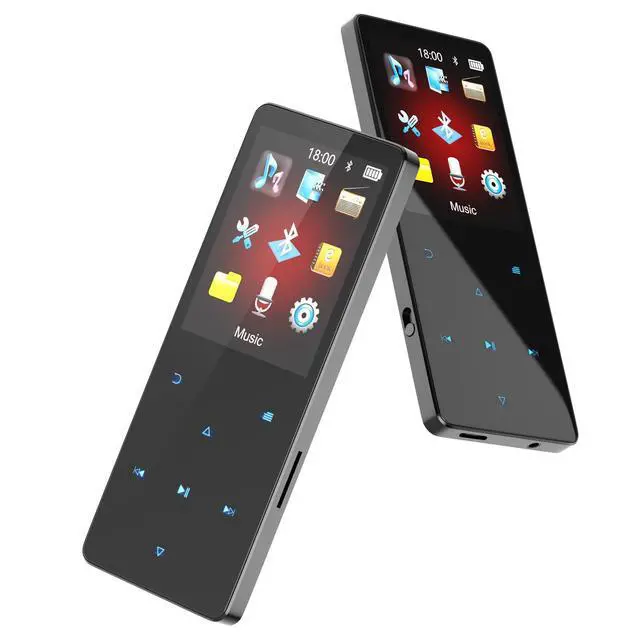 Alt view image 8 of 14 - 64GB MP3 Player with Bluetooth 5.3 Portable Music Player for Kids HiFi Sound Shuffle Single Loop Folder Loop Built-in Speaker Voice Recorder FM Radio Pedometer Supports Up to 128GB TF Card