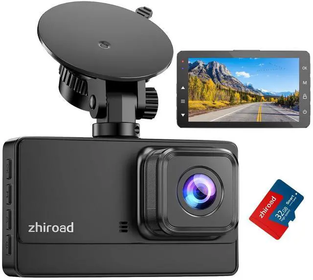 Alt view image 8 of 14 - Dash Cam 1080P FHD Front Dash Camera for Cars, Dashcam with 176°Wide Angle, Night Vision, Parking Monitor,Loop Recording, G-Sensor,32G SD Card, Type C