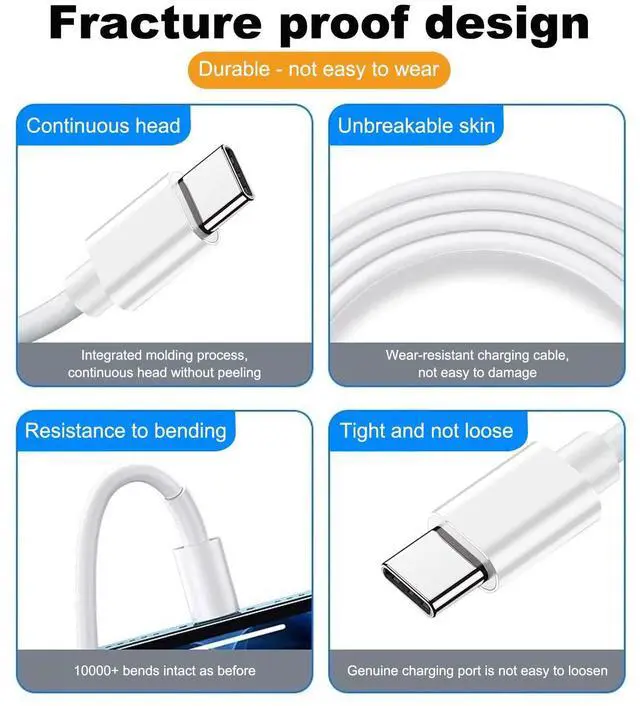 Alt view image 12 of 12 - Car Carplay Cable for iPhone 16 17 Air 15 USB A to USB C Cable for iPhone 17 16 15 Plus, iPhone 17 16e 16/15 Pro, iPhone 16 15 17 Pro Max for Carplay Type C Cord,iPad usb C 10th Gen iPad 6 Charger 3ft