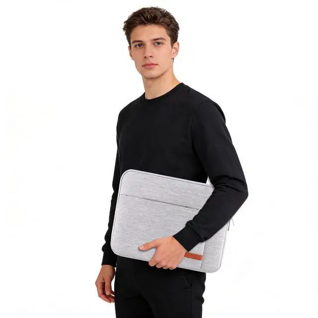 Alt view image 14 of 14 - 13 inch Laptop Sleeve Case for 13 inch MacBook Air M5 A3449 (2026), M4 A3240 2025, M3 A3113, M2 A2681, M1 A2337 | 13" MacBook Neo A18 Pro A3404 (2026) | iPad Air/Pro 13 M5 Computer Bag, Gray