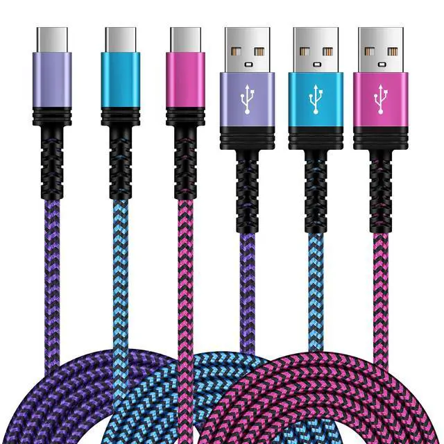 Alt view image 8 of 14 - USB to USB C Cable 6FT/3Pack for iPhone 17 16 15/15 Pro/15 Pro Max/15 Plus,USB A to USB Type C Charging Fast Charger Cord for Samsung Galaxy S25 Ultra S25 FE A17 A55 A36 S24 S23,Google Pixel 10 Pro XL