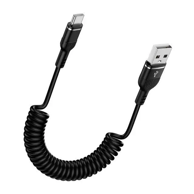 Alt view image 8 of 14 - USB C Coiled iPhone 17 Charger Cord Retractable Car Charger Cable for iPhone 17 Pro Max Air 17 Pro 16e 16 Plus 16 Pro Max 15,4FT Android Auto Fast Charging Coiled Cord for Samsung Galaxy A17 A16 S25FE