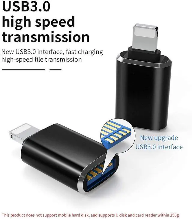 Alt view image 11 of 14 - (Apple MFi Certified)Lightning Male to USB3.0 Female Adapter OTG Cable,2 Pack Portable USB Camera Adapter OTG Data Sync Cable for iPhone13/12/11/Xr/X/XS/8/7/Card Reader/Flash Drive/Mouse/MIDI Keyboard
