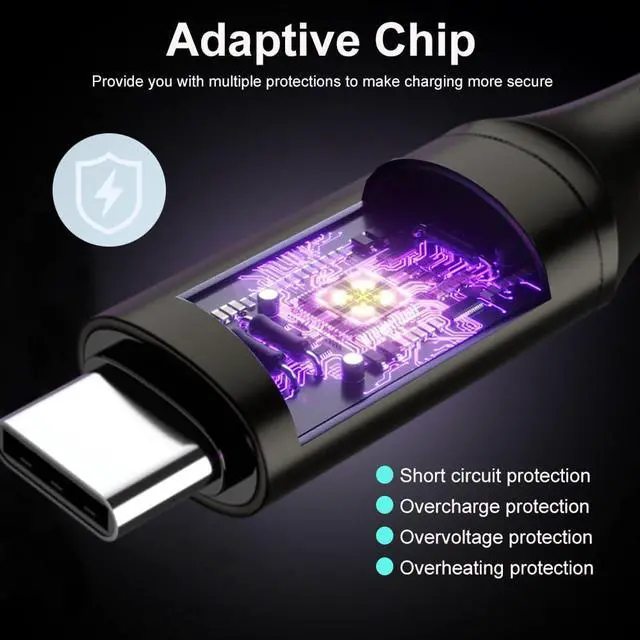 Alt view image 10 of 14 - Car Carplay Cable for iPhone 15 16 17 Pro Max/Plus, 3ft RGB Light Up USB A to Type C Charger Cable LED Colorful Gradual USB C Fast Charging Cord for iPhone, iPad Pro/Air/Mini, Samsung, HTC, LG More