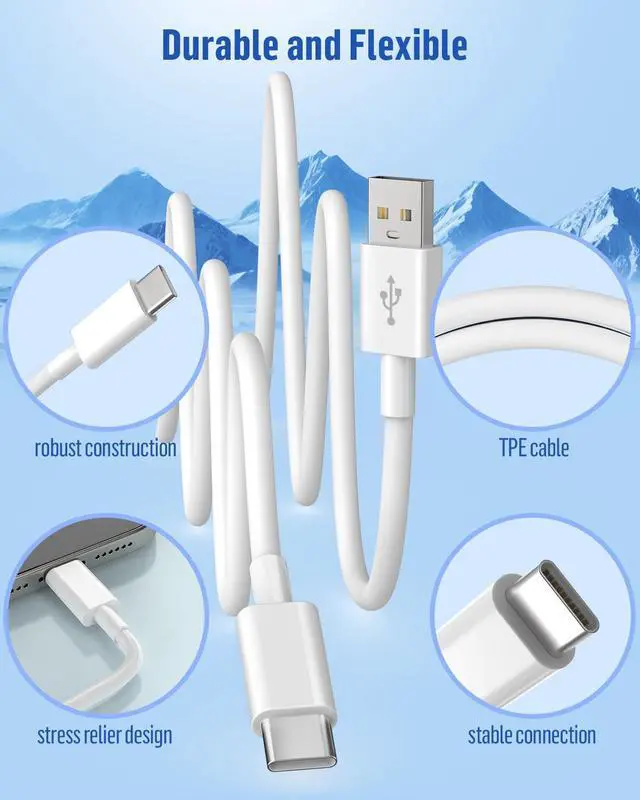 Alt view image 13 of 14 - Car Carplay Cable for iPhone 17 Charger Cord, 2Pack USB to USB C Cable 3FT for iPhone 16 17 Pro/Pro Max, iPad 10/11th Gen, Air 4/5th Gen, mini 7/6