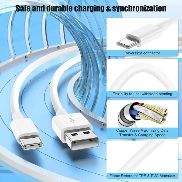 Alt view image 10 of 14 - Car Carplay Cable for Apple iPhone 17 Pro Max/17 Air/16 Plus/15, 2Pack 3ft USB A to USB C Carplay Charger Cable Cord for iPad Pro 12.9/11 inch/iPad Air 5th/ipad Mini 6th Gen iPad Type C Charging Cable