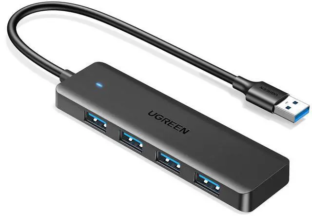 Alt view image 8 of 14 - USB 3.0 Hub, 4 Ports USB A Splitter Ultra-Slim USB Expander for Mouse, Keyboard, Flash Drive, U Disk, Printer Compatible with Laptop, Desktop PC, Xbox, PS5, and More