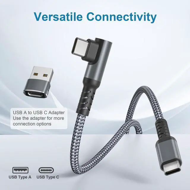Alt view image 12 of 14 - for New iPhone 17 16 Air Pro Max Car Charger Cable 10FT with USB C Adapter,Right Angle 60W Type C Fast Charging Power Cord for Apple iPhone 17e 15 Plus,Carplay,iPad Air Mini,Samsung S26 S25
