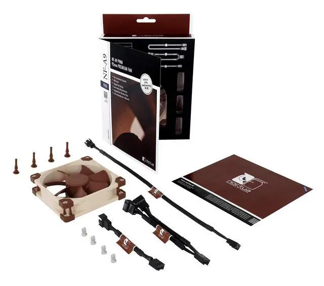Alt view image 12 of 14 - NF-A9 PWM, Premium Quiet Fan, 4-Pin (92mm, Brown)
