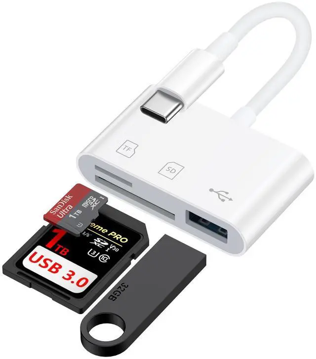 Alt view image 8 of 14 - USB C SD Card Reader for Samsung Galaxy S25 S24 FE Ultra S23 S22 S21,High Speed Type C Micro SD Memory Card Reader USBC to SD Card Reader Adapter for Google Pixel 9 Pro 8 7, iPhone 16 15 Pro Max/Plus