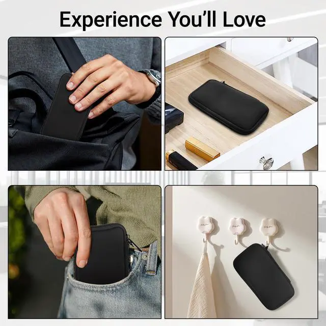 Alt view image 10 of 12 - USB Flash Drive Case Soft Material Thumb Drive Holder case, USB Drive Holder Organizer, Portable Electronic Accessories Bag for USB Memory Stick with 10 Slots