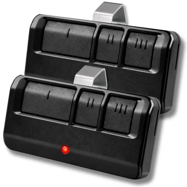 Alt view image 7 of 12 - 2X 893LM 893Max for Chamberlain Craftsman LiftMaster Universal Door Opener Remote Replacement, 3-Button Gate Opener Remote, Extra Long-Range, Black