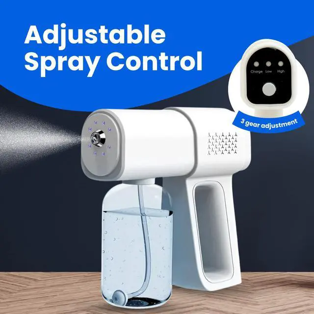 Alt view image 9 of 14 - Nano Spray Gun K5 Pro - Cordless Nano Sprayer for Cleaning - Portable Misting Tool for Home & Garden - Hydrating Mist Gun for Plants - Lightweight Handheld Nano Spray Machine (380ml)