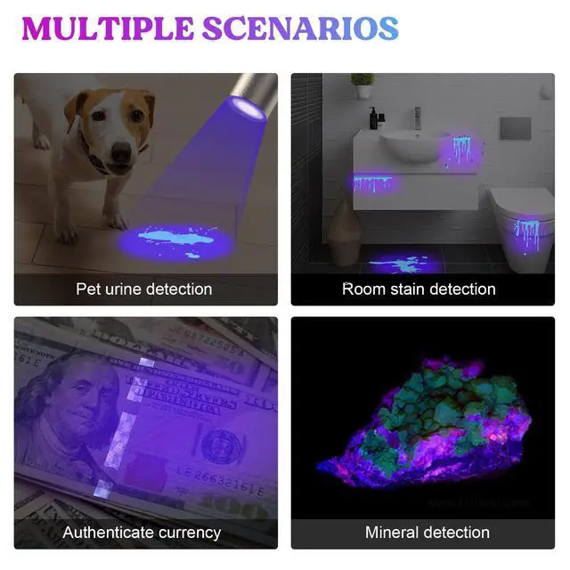 Alt view image 13 of 14 - UV Light for Resin Curing, Portable Mini 365nm UV Flashlight Black Light, Faster Cure LED Waterproof UV Lamp Rechargeable for Resin Molds, Pet Urine, Dry Stains, Bed Bug