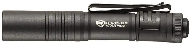 Alt view image 8 of 12 - 66318 MicroStream 45-Lumen Everyday Carry Pocket Flashlight with AAA Alkaline Battery, Black