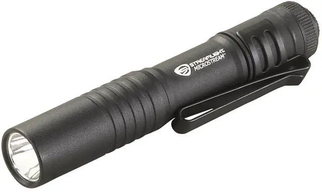 Alt view image 7 of 12 - 66318 MicroStream 45-Lumen Everyday Carry Pocket Flashlight with AAA Alkaline Battery, Black