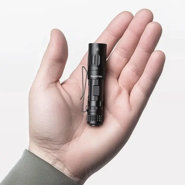 Alt view image 8 of 14 - M70 EDC Flashlight 1100 Lumens, USB-C Rechargeable Pocket Light with Clip, 5 Modes Compact LED Light for Camping, Hiking, Emergency (Black)