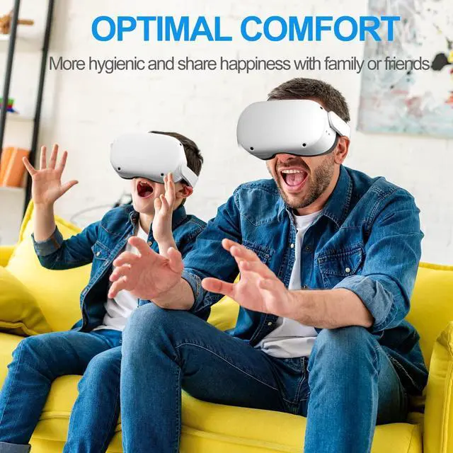 Alt view image 14 of 14 - Facial Interface & Face Cover Pad for Oculus Quest 2, Sweat-Proof PU Foam Cushion - VR Accessories for Meta Quest 2, Compatible with Oculus Quest 2 Original Spacer