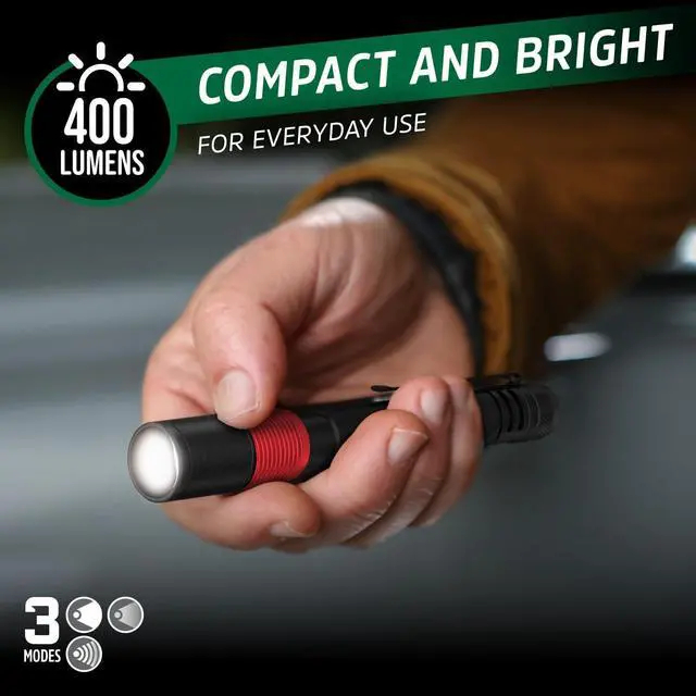 Alt view image 9 of 14 - X-400 Pen light Flashlight Rechargeable, Bright Penlight IPX4 Water-Resistant, Lightweight and Durable, Rechargeable Flashlight, USB Charging Cable Included