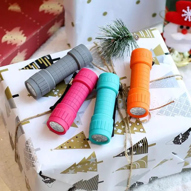 Alt view image 9 of 14 - 10-Pack, 9-LED Mini Flashlight Set, AAA Batteries are Included and Pre-Installed, Perfect for Class Teaching, Camping, Wedding Favor