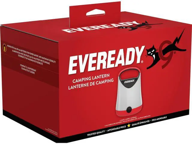 Alt view image 13 of 13 - LED Camping Lantern X-250 (2-Pack), Super Bright Tent Lights, Rugged Water Resistant LED Lanterns, 100 Hour Run-time (Batteries Included), Red and Black